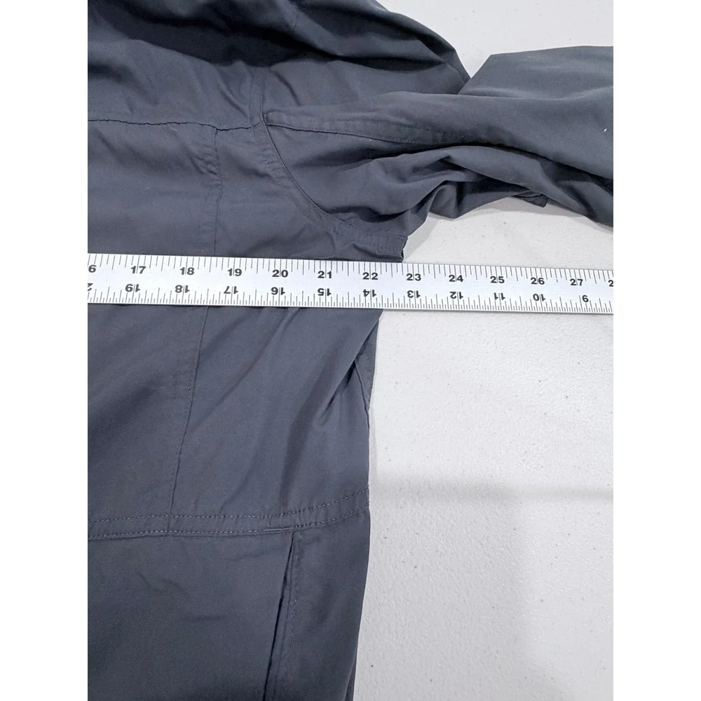 Mountain Hardwear‎ Mens Black Lightweight Full Zip Hooded Windbreaker Jacket L